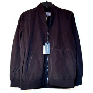 Slate and Stone Nylon Ripstop Bomber Jacket Black size XL Full Zip Brand New